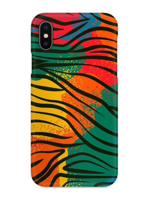 Bright Colorful Snap Case for Apple Iphone X Zapvi