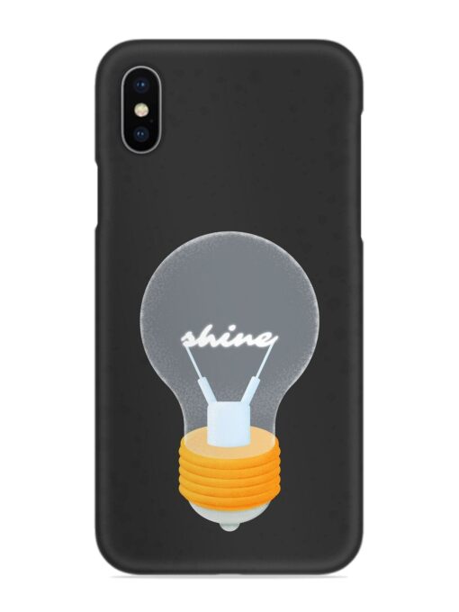 Bulb Background Snap Case for Apple Iphone X Zapvi