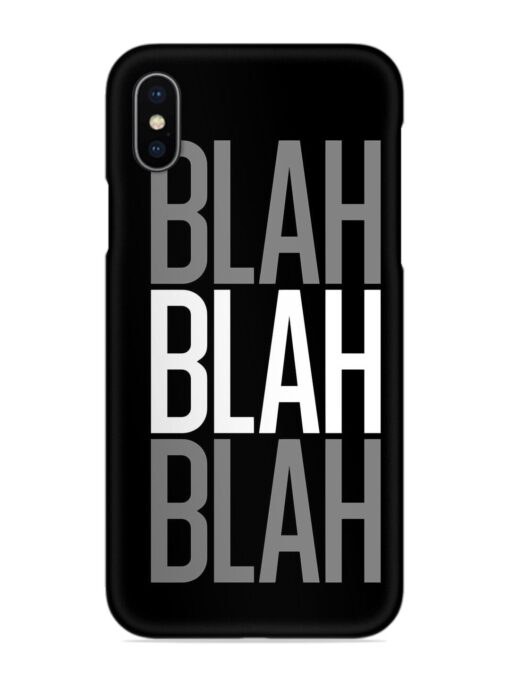 Blah Blah Blah Wallpaper Snap Case for Apple Iphone X Zapvi