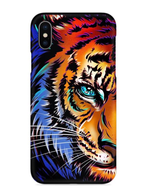 Colorful Lion Art Snap Case for Apple Iphone X Zapvi