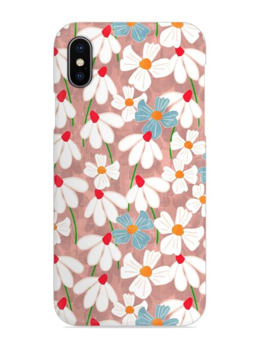 Abstract Petal Flowers Snap Case for Apple Iphone X Zapvi