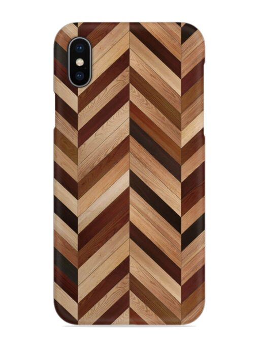 Seamless Wood Parquet Snap Case for Apple Iphone X Zapvi