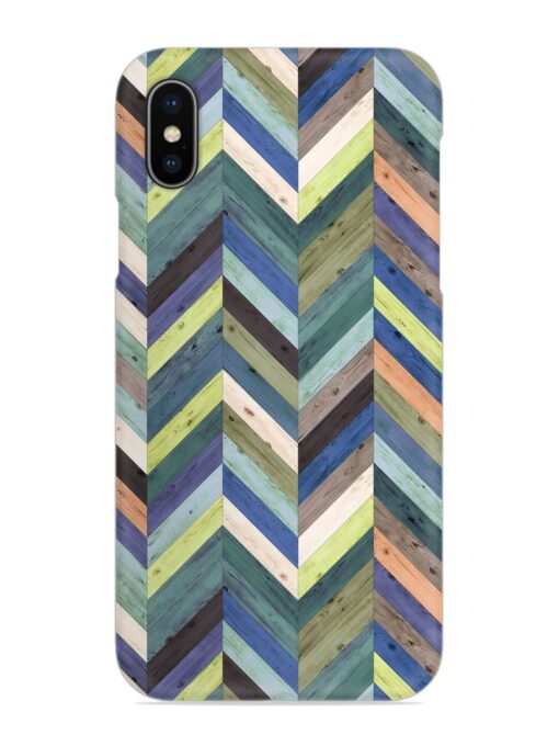 Chevron Random Color Snap Case for Apple Iphone X Zapvi