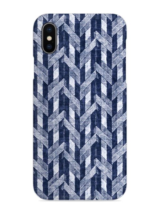 Abstract Herringbone Motif Snap Case for Apple Iphone X Zapvi