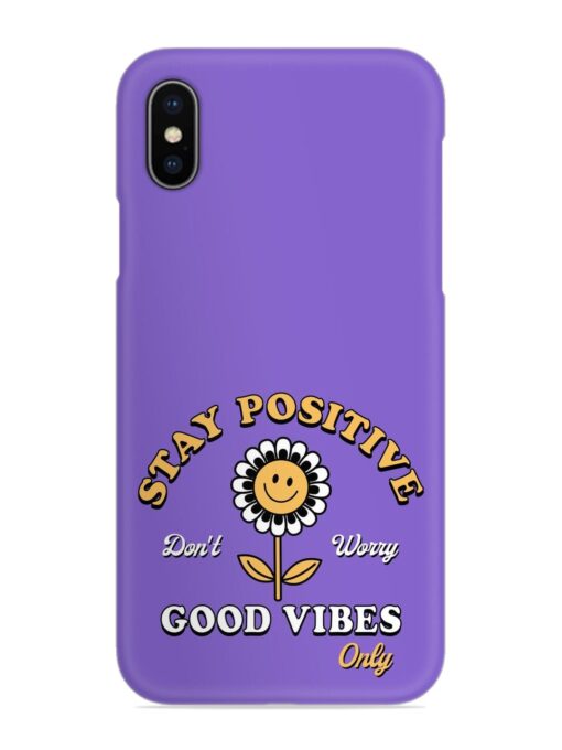 Retro Positive Flower Snap Case for Apple Iphone X Zapvi