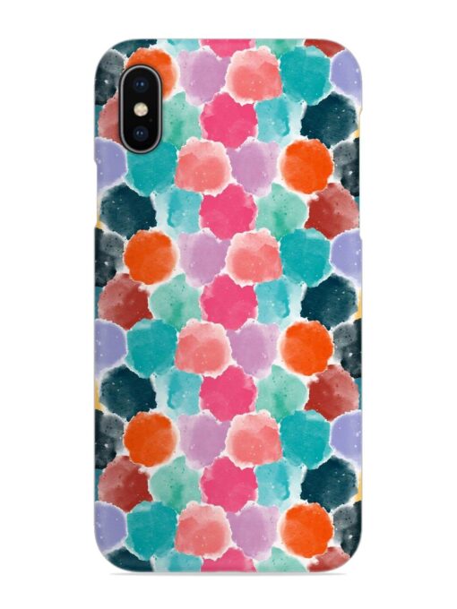 Colorful Seamless Pattern Snap Case for Apple Iphone X Zapvi