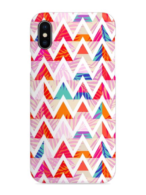 Abstract Triangle Background Snap Case for Apple Iphone X Zapvi