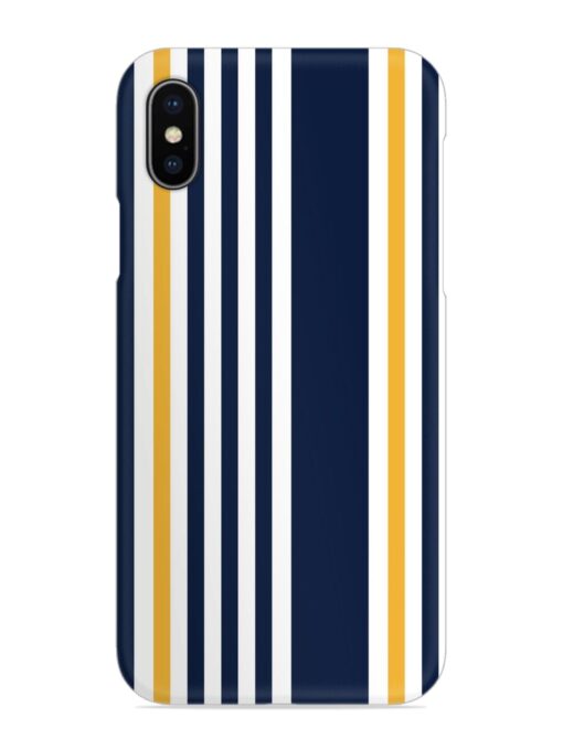 Seamless Stripe Pattern Snap Case for Apple Iphone X Zapvi