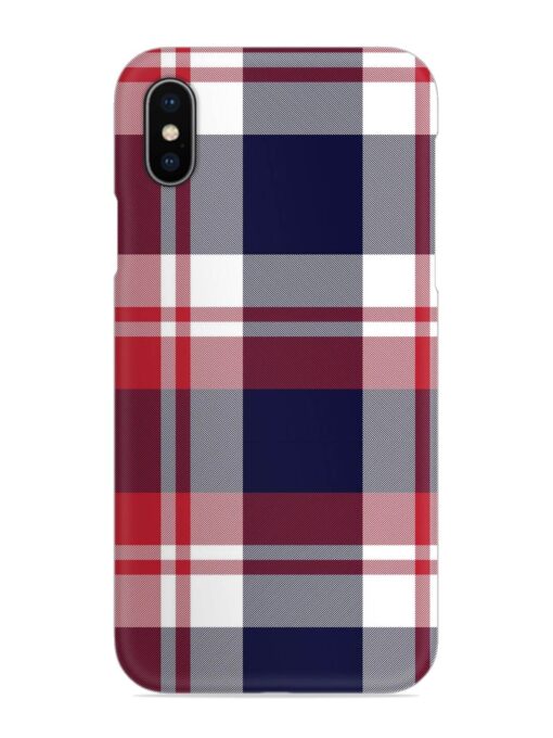 Classic Plaid Tartan Snap Case for Apple Iphone X Zapvi