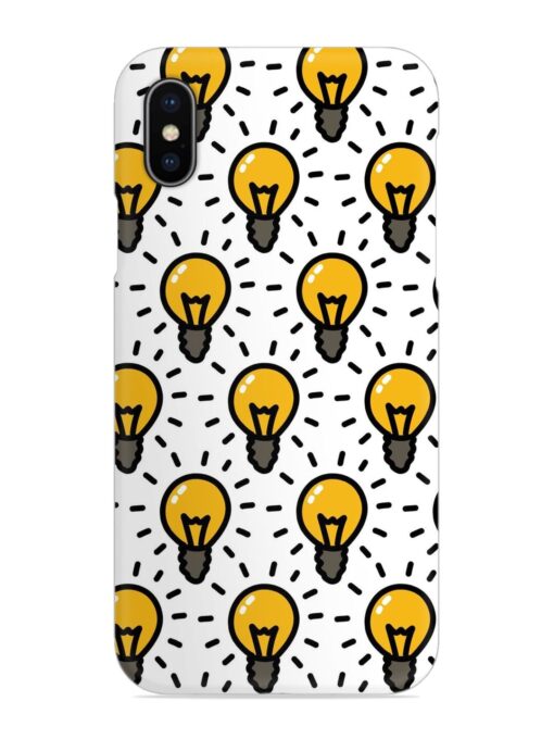 Light Bulb Seamless Snap Case for Apple Iphone X Zapvi