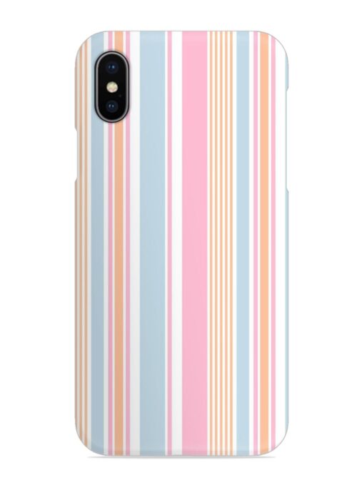 Stripe Seamless Pattern Snap Case for Apple Iphone X Zapvi