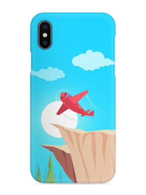 Small Planes In Flight Snap Case for Apple Iphone X Zapvi