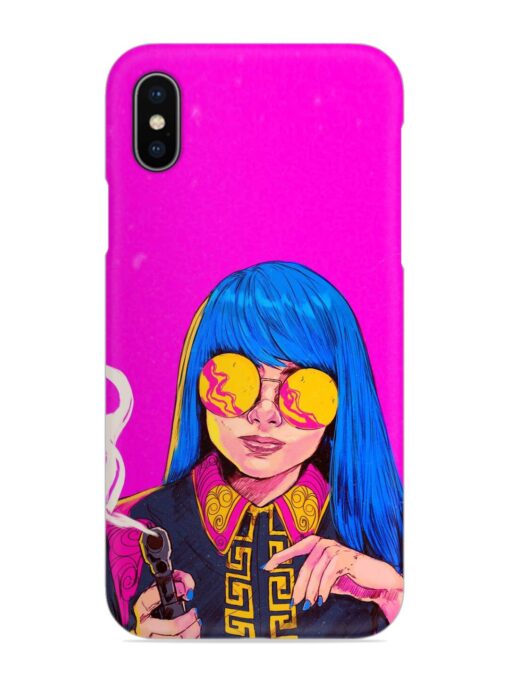 Aesthetic Anime Girl Snap Case for Apple Iphone X Zapvi