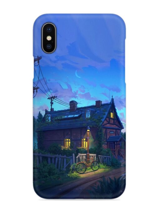 Beautiful Village House Snap Case for Apple Iphone X Zapvi