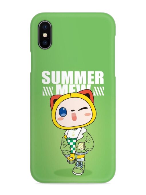 Summer Mew Snap Case for Apple Iphone X Zapvi