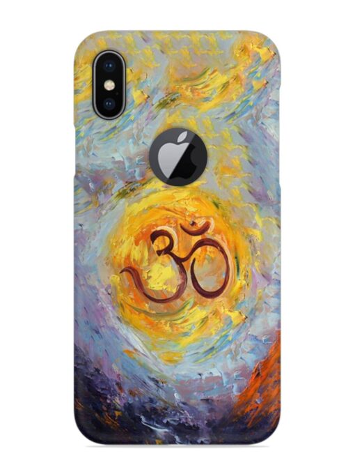 Om Quadro Snap Case for Apple Iphone X (Logo Cut) Zapvi