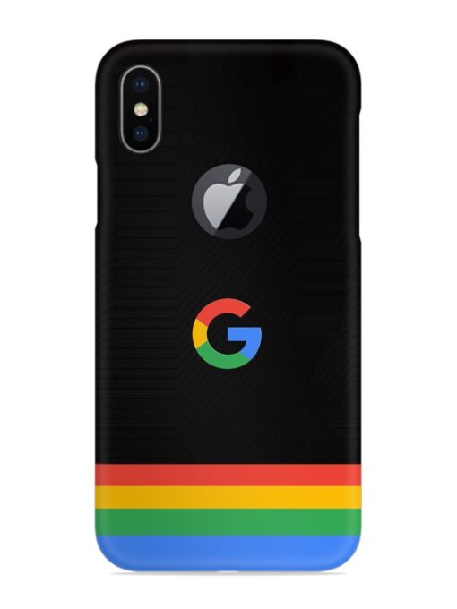 Google Logo Art Snap Case for Apple Iphone X (Logo Cut) Zapvi