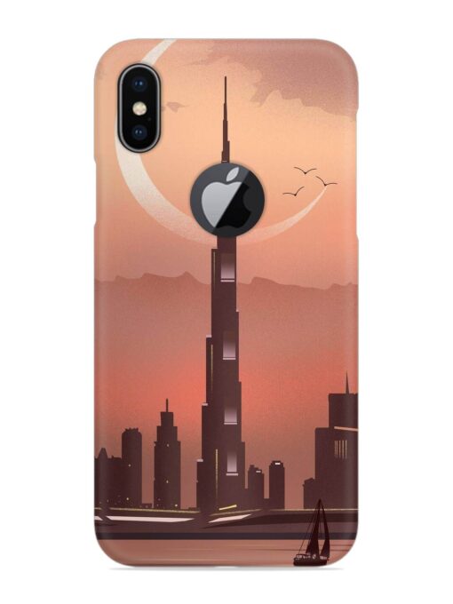 Landmark Burj Khalifa Snap Case for Apple Iphone X (Logo Cut) Zapvi