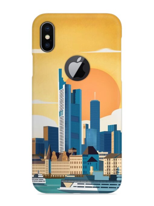 Germany Frankfurt Snap Case for Apple Iphone X (Logo Cut) Zapvi