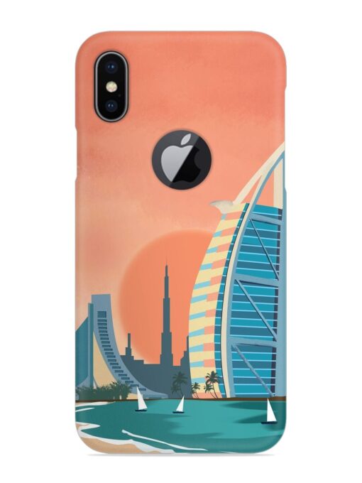 Dubai Architectural Scenery Snap Case for Apple Iphone X (Logo Cut) Zapvi