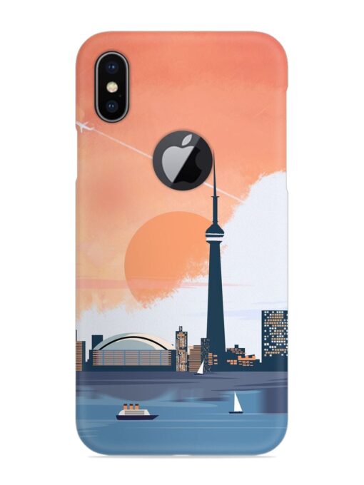 Toronto Canada Snap Case for Apple Iphone X (Logo Cut) Zapvi