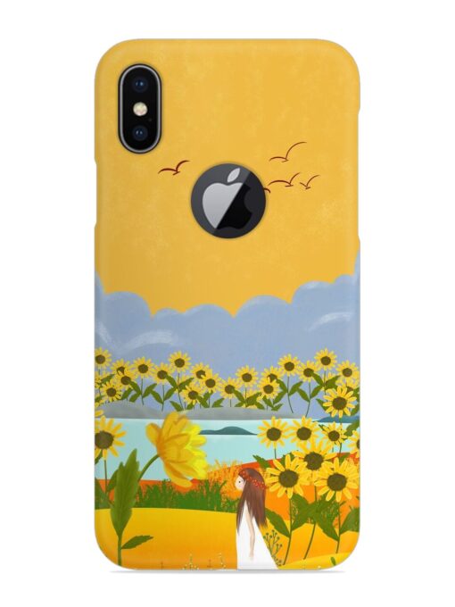 Beginning Of Autumn Snap Case for Apple Iphone X (Logo Cut) Zapvi