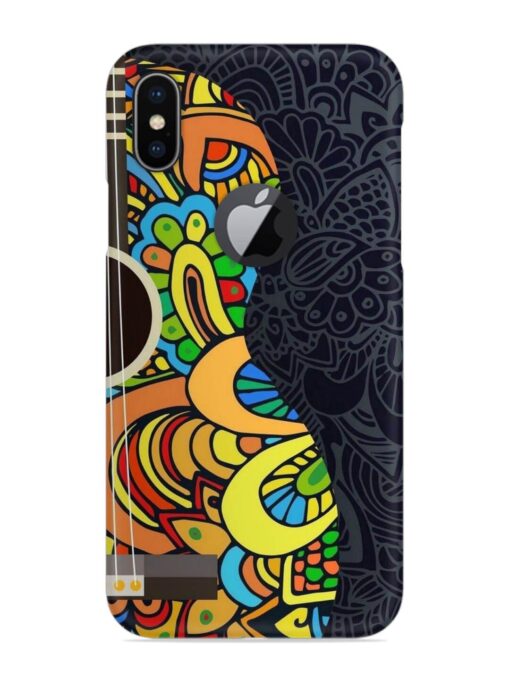 Guitar Vector Art Snap Case for Apple Iphone X (Logo Cut) Zapvi