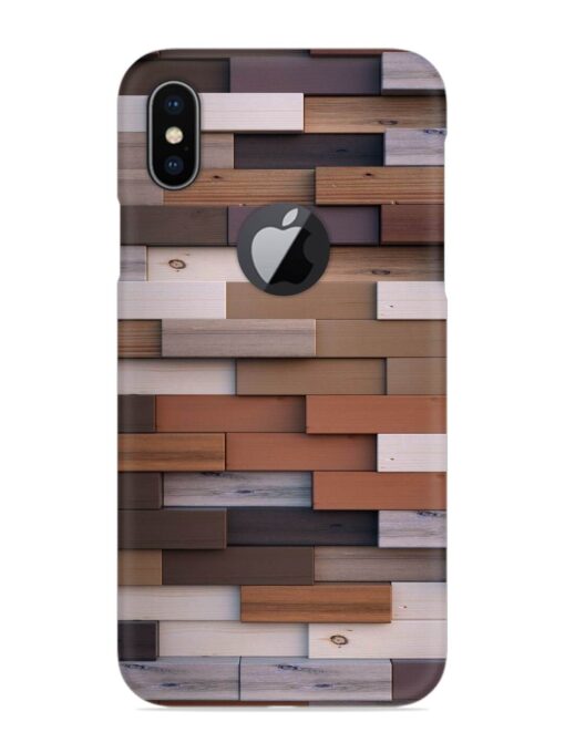 3D Wall Art Snap Case for Apple Iphone X (Logo Cut) Zapvi