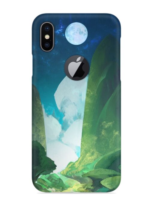 Abstract Art Of Nature Snap Case for Apple Iphone X (Logo Cut) Zapvi