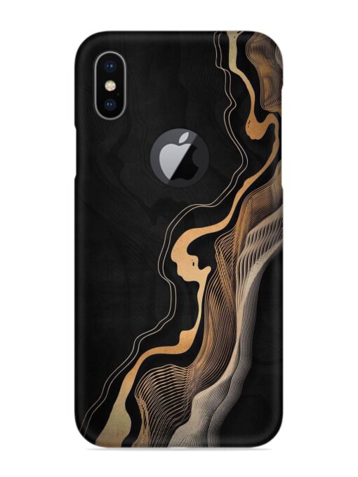 Abstract Art Snap Case for Apple Iphone X (Logo Cut) Zapvi