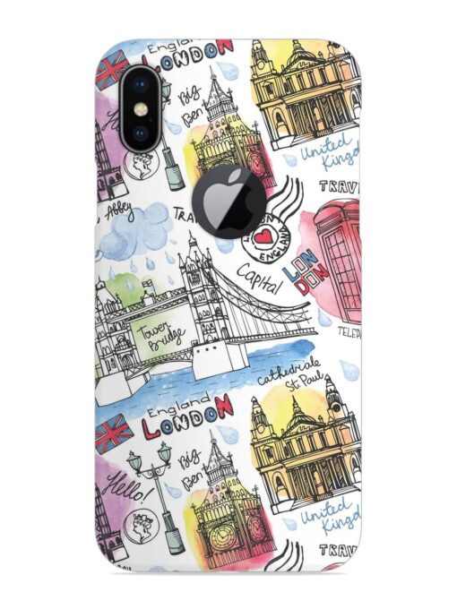 Vector London Landmark Snap Case for Apple Iphone X (Logo Cut) Zapvi