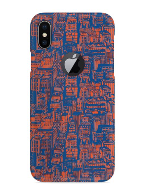 Hand Drawn Seamless Snap Case for Apple Iphone X (Logo Cut) Zapvi