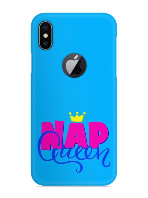 Nap Queen Quote Snap Case for Apple Iphone X (Logo Cut) Zapvi