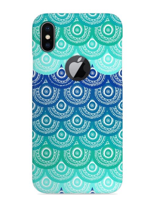 Ethnic Seamless Pattern Snap Case for Apple Iphone X (Logo Cut) Zapvi