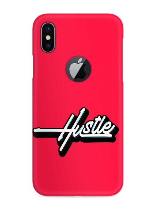 Hustle Snap Case for Apple Iphone X (Logo Cut) Zapvi