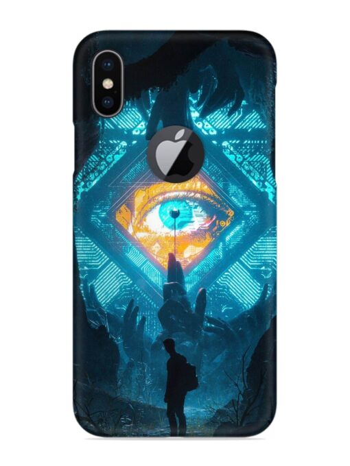 Arcane Eye Snap Case for Apple Iphone X (Logo Cut) Zapvi