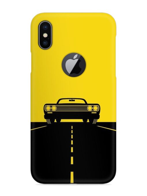 Classic Car Snap Case for Apple Iphone X (Logo Cut) Zapvi