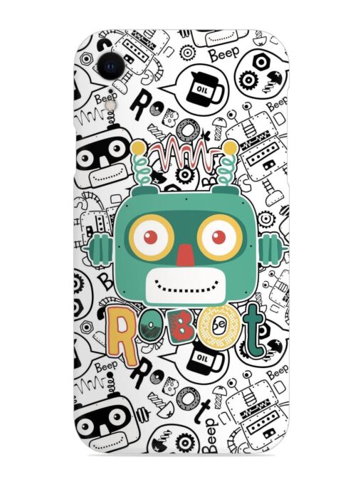 Robot Modern Seamless Pattern Snap Case for Apple Iphone Xr Zapvi