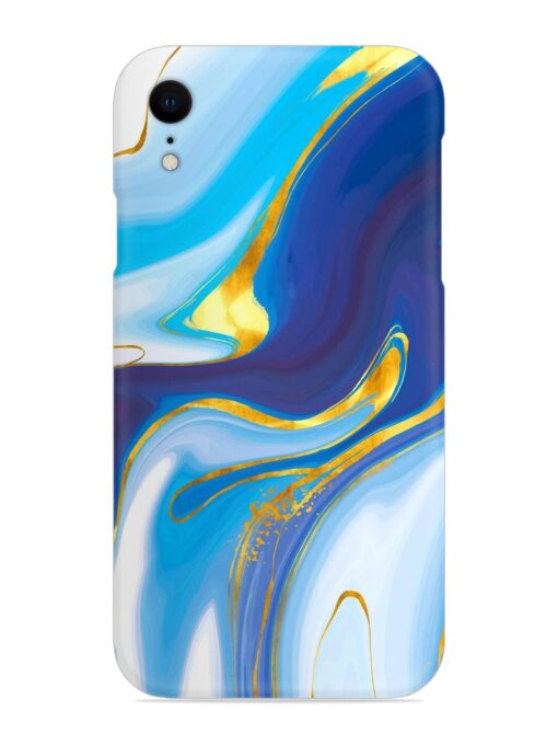 Watercolor Background With Golden Foil Snap Case for Apple Iphone Xr Zapvi