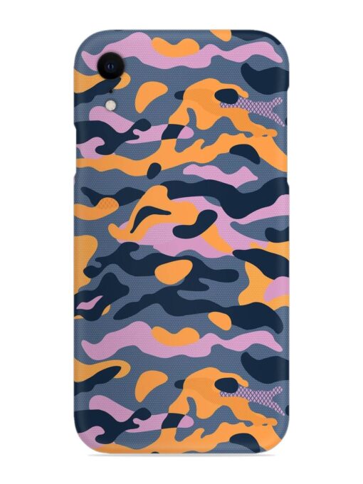 Camouflage Army Military English Orange Art Snap Case for Apple Iphone Xr Zapvi