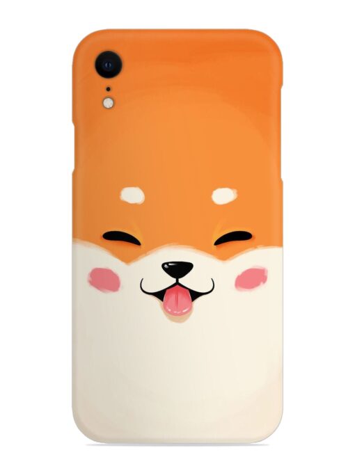 Cute Dog Face Vector Snap Case for Apple Iphone Xr Zapvi