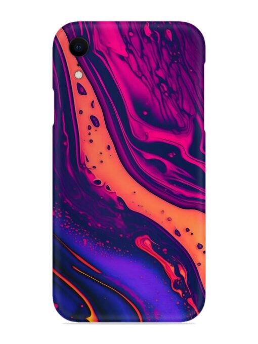 Fluid Blue Pink Art Snap Case for Apple Iphone Xr Zapvi