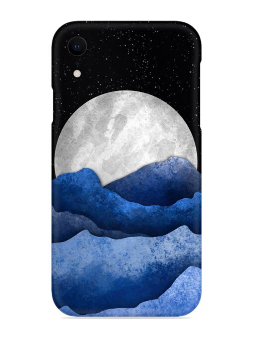 Full Moon Mountain Vector Snap Case for Apple Iphone Xr Zapvi