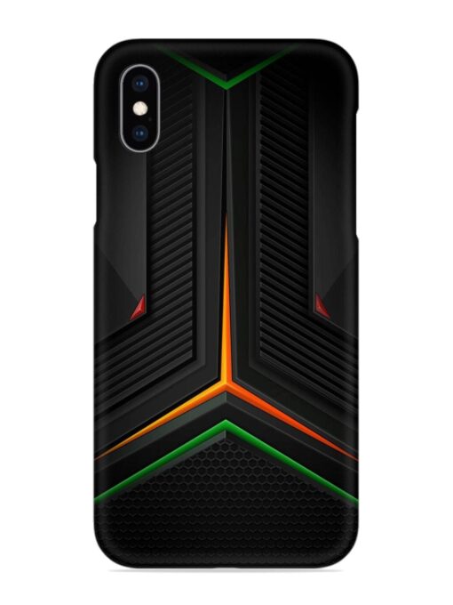 Orange Triangle Light Snap Case for Apple Iphone Xs Zapvi