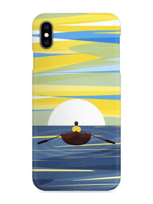 Rowing Person Ferry Paddle Snap Case for Apple Iphone Xs Max Zapvi