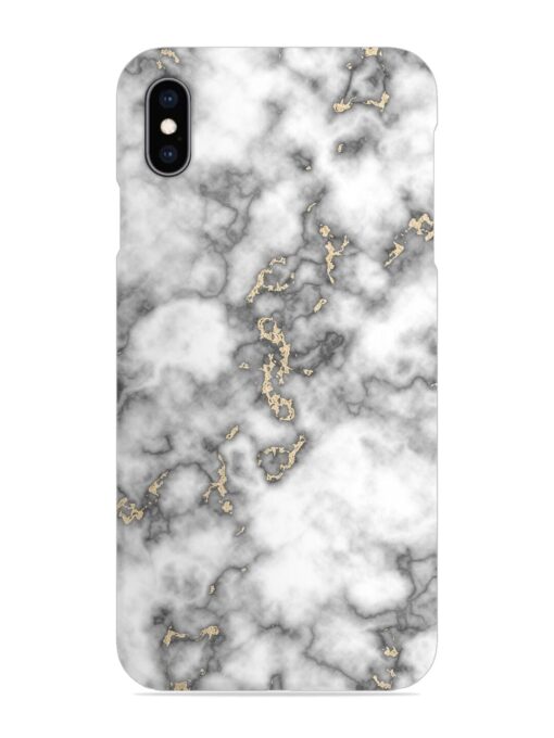 Gray And Gold Marble Snap Case for Apple Iphone Xs Max Zapvi