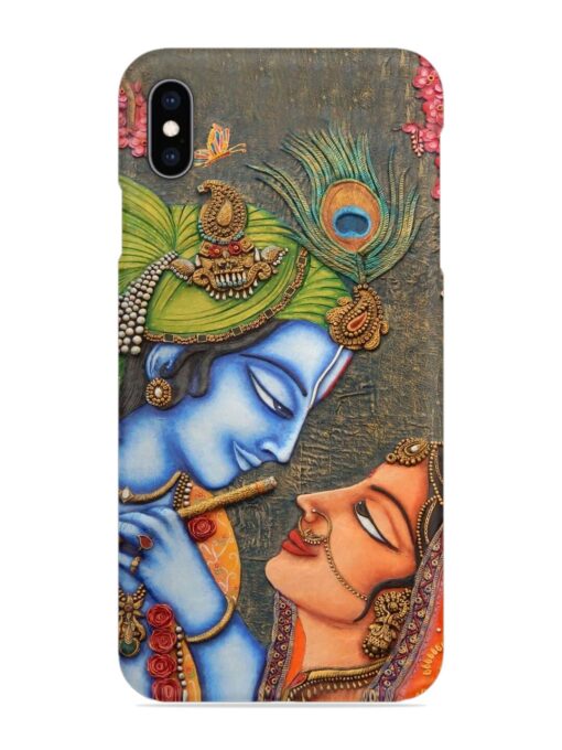 Lord Radha Krishna Flute Art Snap Case for Apple Iphone Xs Max Zapvi