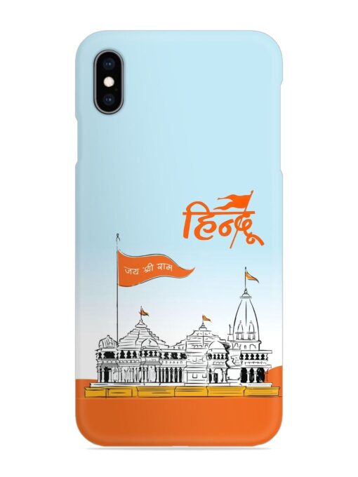 Ram Mandir Hindu Snap Case for Apple Iphone Xs Max Zapvi