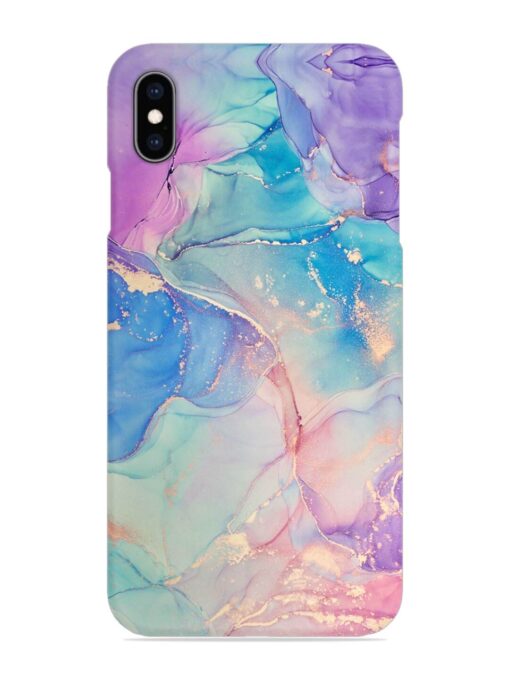 Alcohol Ink Colors Snap Case for Apple Iphone Xs Max Zapvi