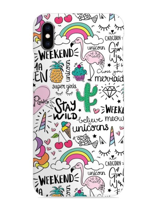 Unicorn Ice Cream Snap Case for Apple Iphone Xs Max Zapvi